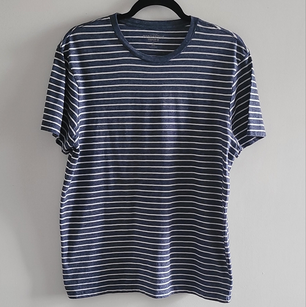 J Crew Mercantile Broken In Knit Goods Soft Striped Tshirt Size Medium